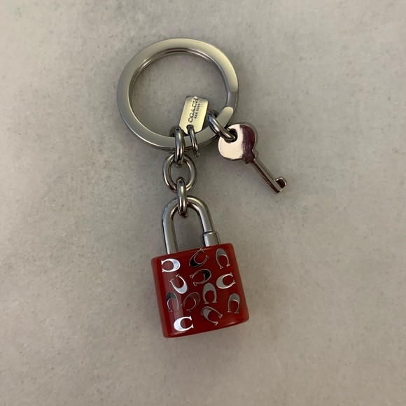 Coach Accessories - Coach Keychain with Lock and Key